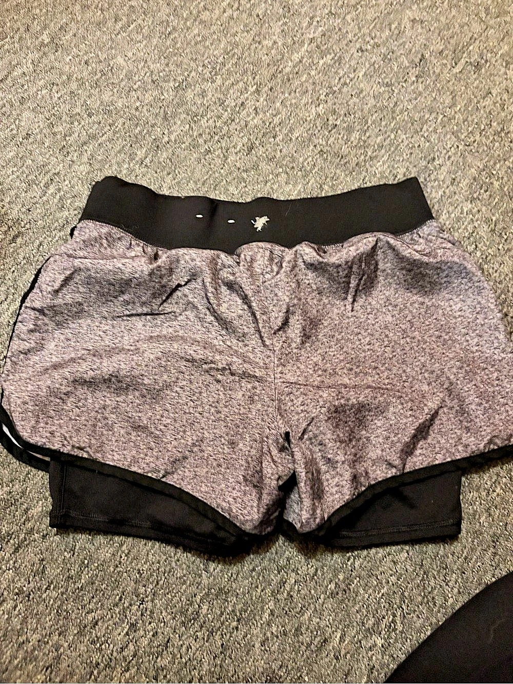Tek Gear DryTek Athletic Shorts Gray & Black Size Small